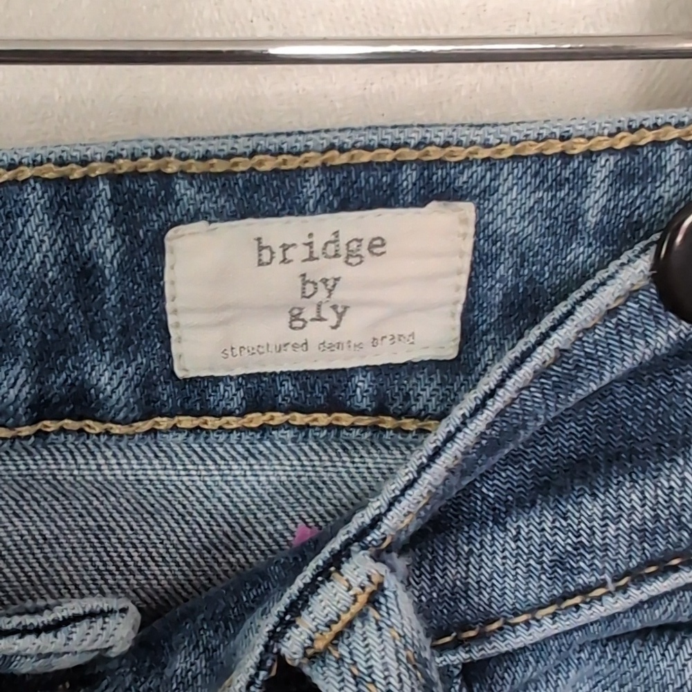 Bridge by Gly Distressed High Rise Skinny Jean Size 29 - Picture 2 of 4